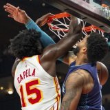 Capela (15) et les Hawks ont battu Charlotte vendredi en NBA KEYSTONE/AP/Jason Allen